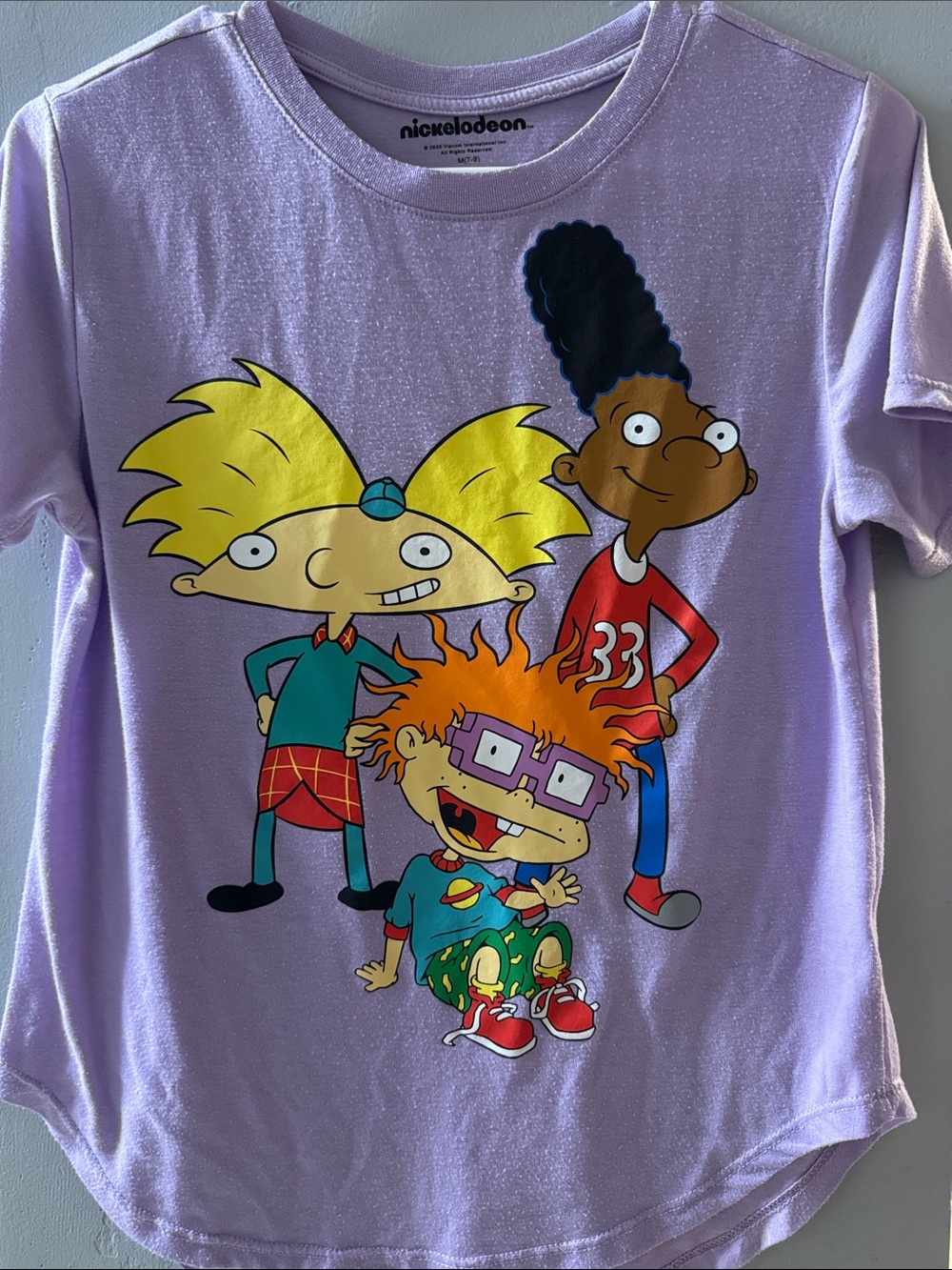 Nickelodeon Lilac Hey Arnold! & Rugrats Tee